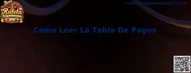Guía visual para aprender cómo leer la tabla de pagos de una ruleta tragamonedas